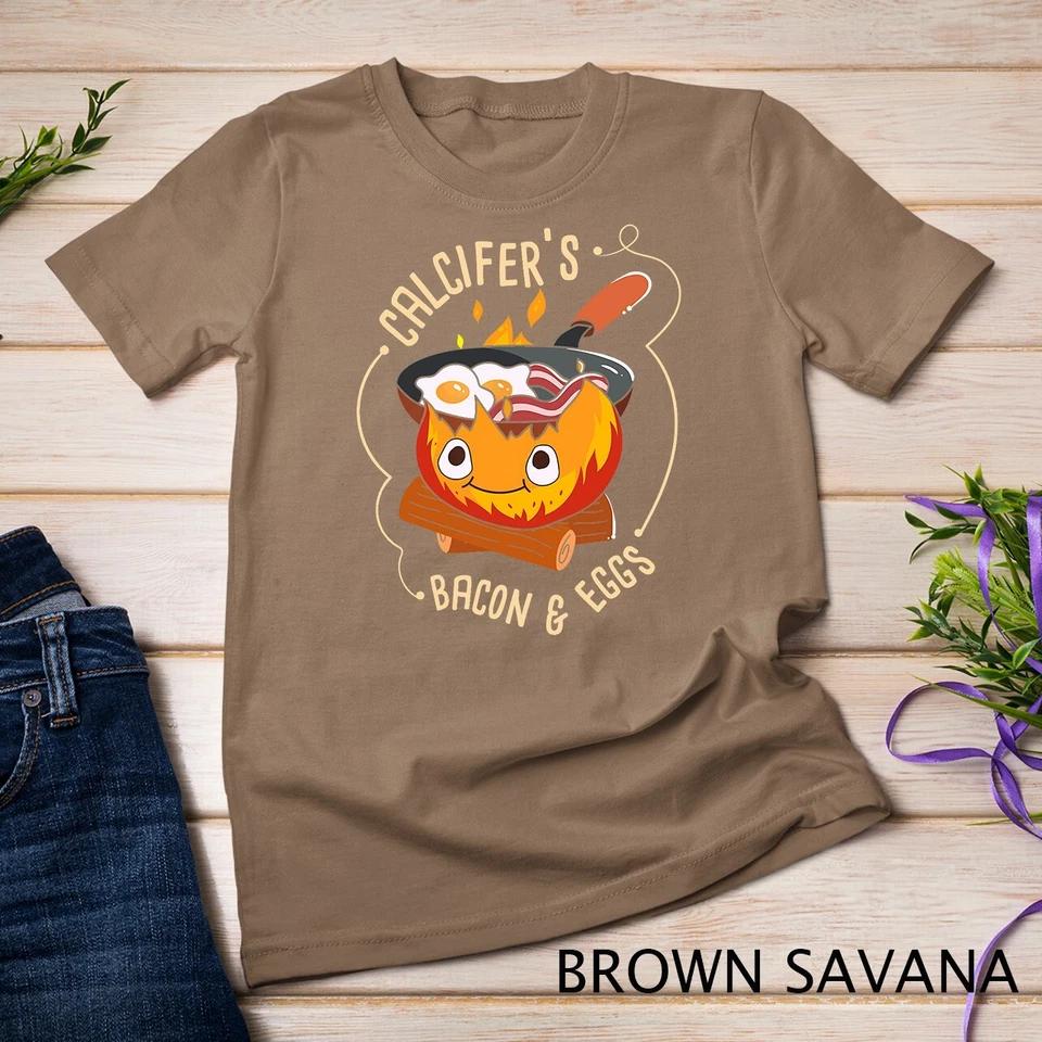 Calcifers Bacon And Egg I Camping Cooking I Bacon T-Shirt Unisex T-shirt 3 M