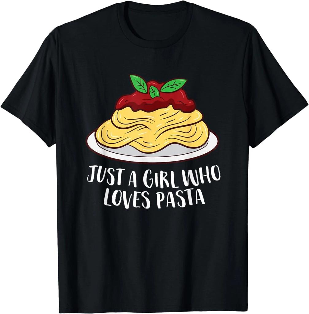 Just a Girl Who Loves Pasta Food Lover Italian Pasta Gift Unisex T-Shirt