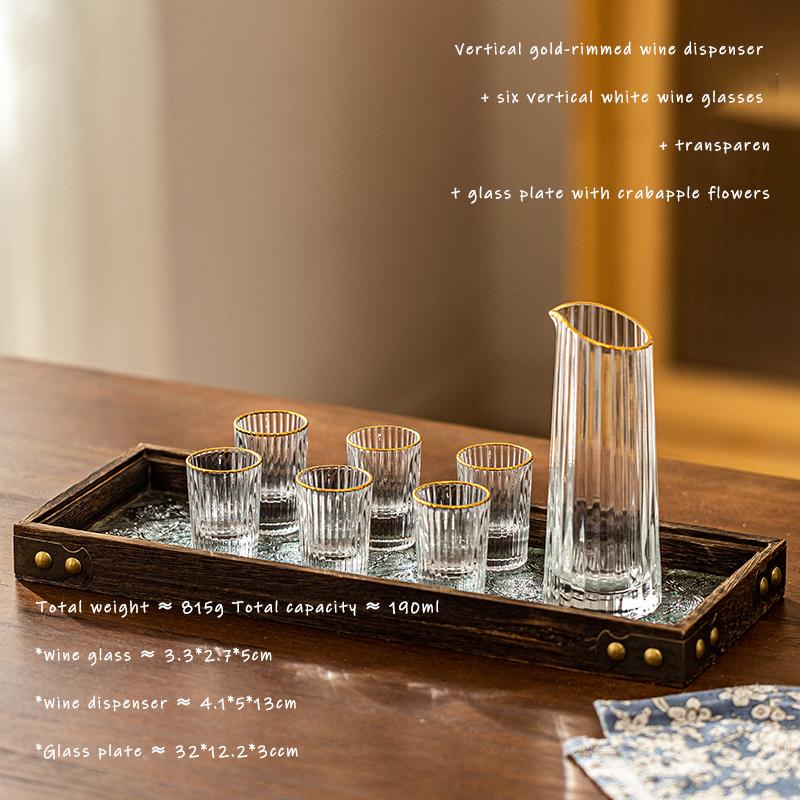 6oz Creative Shot Glass Set, Light Luxury Liquor Dispenser, Ideal For Party, Home Bar, Outdoor Camping, Unique Drinkware