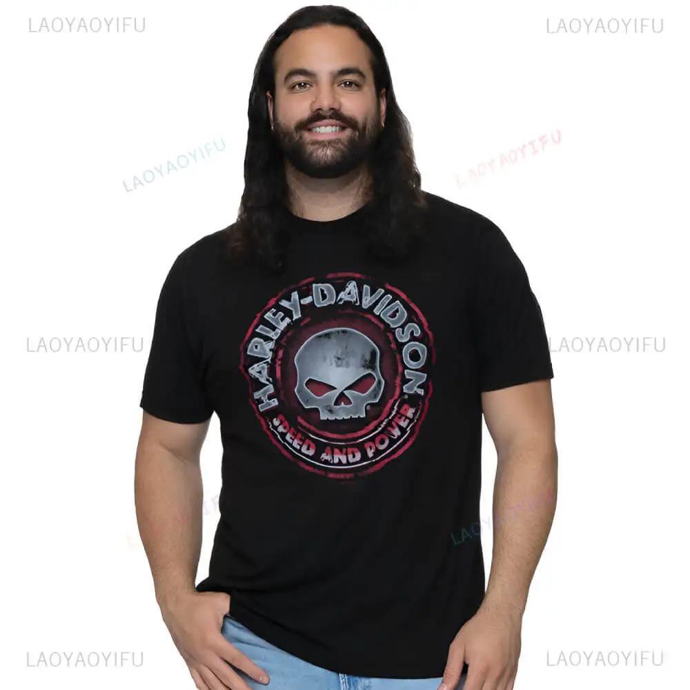 2025 Summer Luxury Joint Brand Letter Pattern Printed T-shirt Short Sleeve Racing T-shirt Men and Women Motorcycle