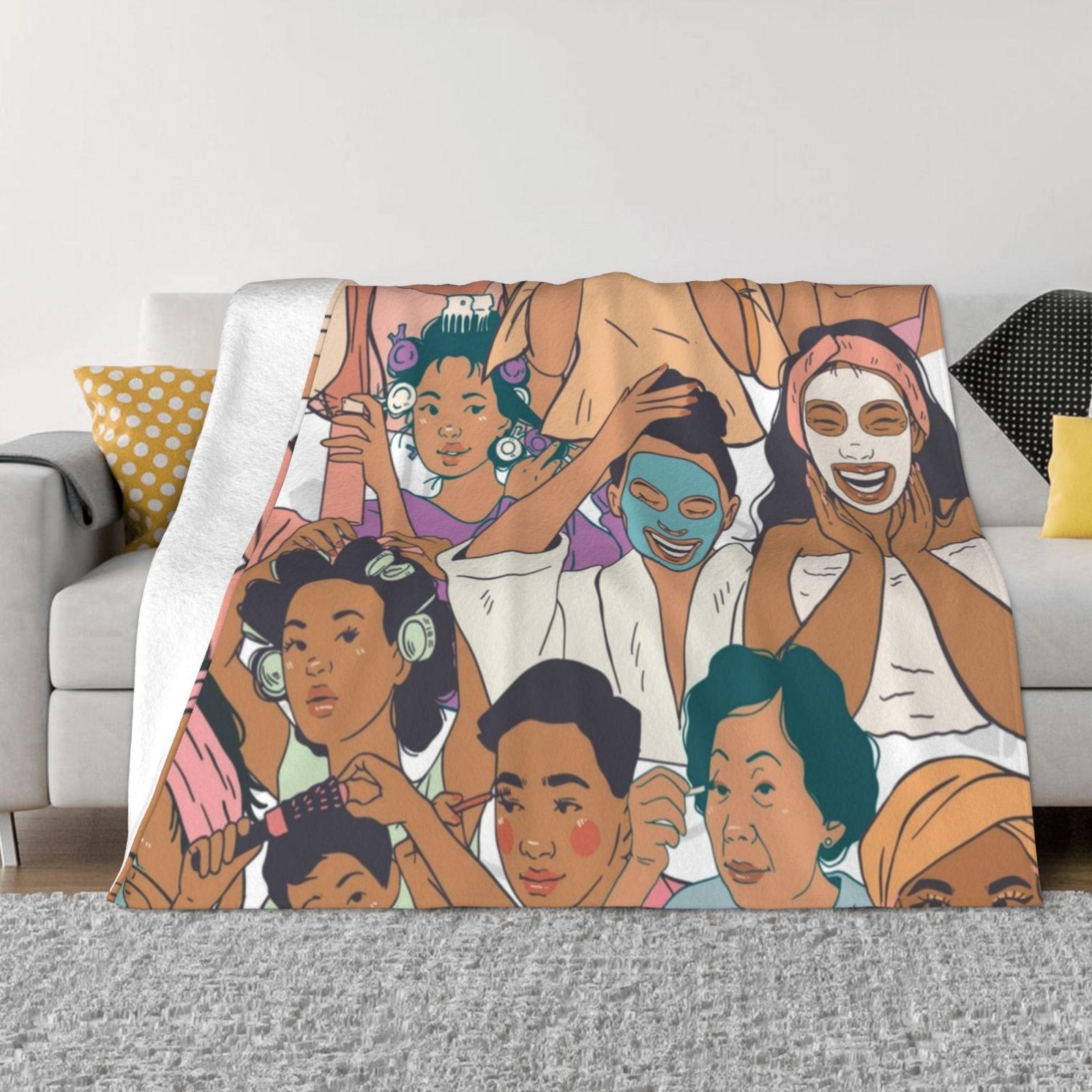 Плед для самозаботы Мягкий Теплый Дорожный Портативный Плед Уход за кожей Учитель Уход за кожей День рождения Уход за кожей Рождество Уход за кожей Работа Уход за кожей 30x40in