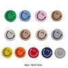 Smiling Face Round Mat Woven Ramie Placemats Anti Slip Dining Table Mats Non-Slip Tableware Bowl Pads Kitchen Drink Cup Coasters