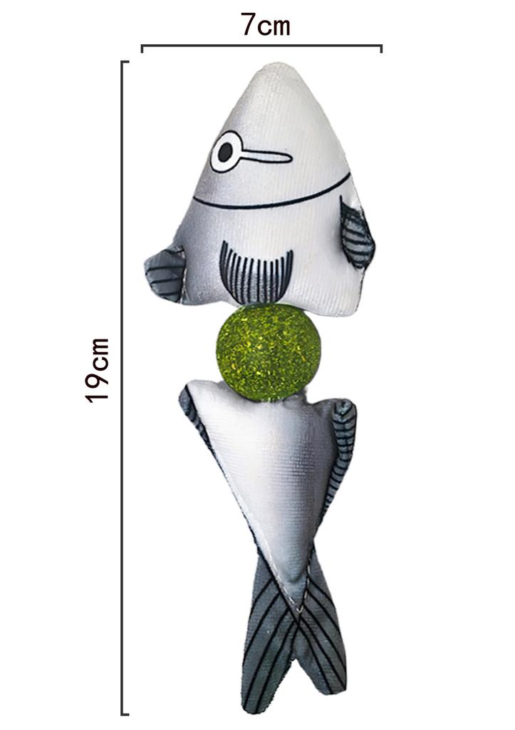 Pet supplies cat mint thin relief teeth cleaning toy lotus fish cartoon plush grinding rod simulated fish fresh breat cat