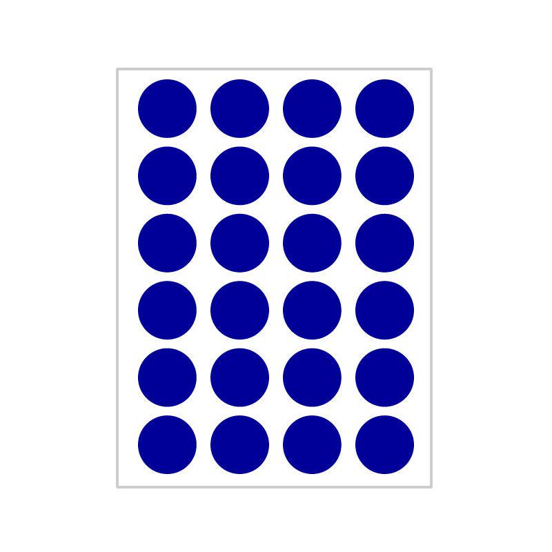 10 Colors Mixed Polka Dot Round Label Stickers: Small & Large, Red, Yellow, Blue, Green, Pink, White, Black, Orange