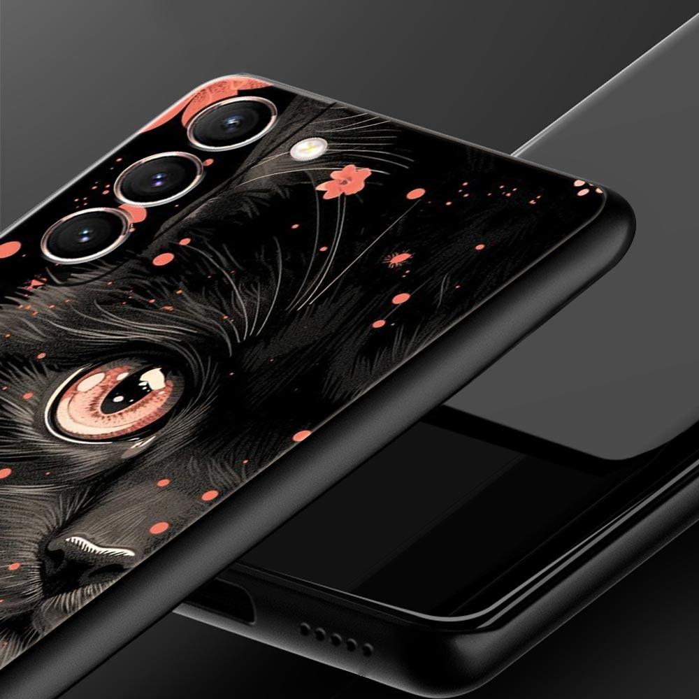 Daily Life of Cute Cats Phone Case For Samsung Galaxy S26 Ultra S25 Plus S24 FE S23 S22 5G S21 S20 Cover Black Soft