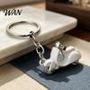 Durable Keychain Pendant Motorcycle Charm Zinc Alloy Key Chain with Retro Scooter Buckle Electric Donkey Design Holder