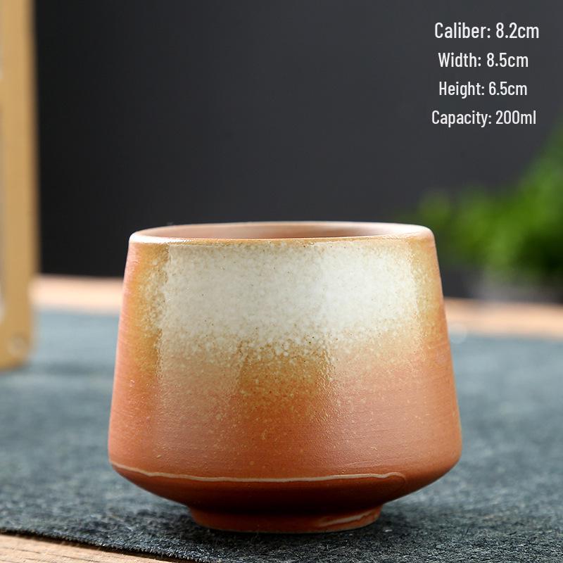 Retro Coarse Pottery Ceramic Coffee and Tea Cup for Home Use