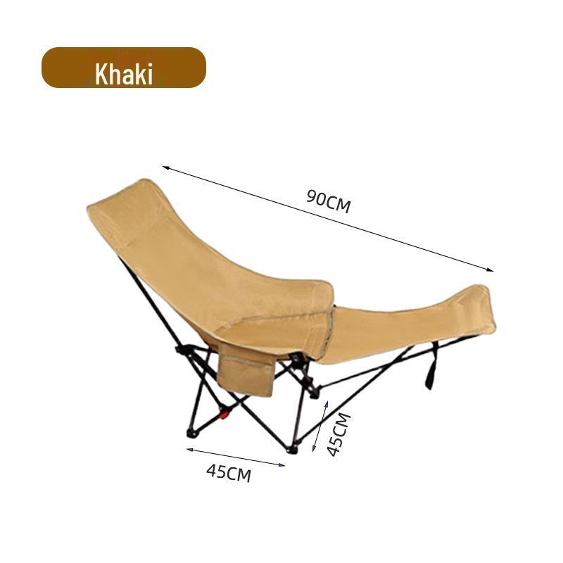 

Adjustable Outdoor Folding Recliner Chair with Leg Rest - Perfect for Camping, Fishing, Office, or Relaxing Lunch Breaks