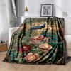 Multiple Sizes Peacocks Garden Decorative Art Print Blanket Warm Soft for Children Adults Luxury Gifts Home Sofa Travel Camping