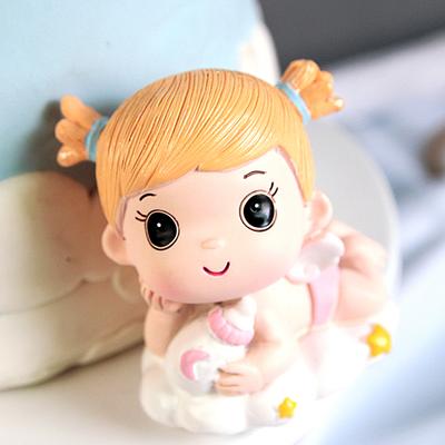 Decorate Mini Cake Decoration Baby Gift for Couples Resin Girl Ornament