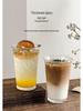 Durable High-Temperature Resistant Glass Cup for Coffee, Beverages, Milkshakes, and Breakfast, Explosion-Proof and Anti-Spill Design.