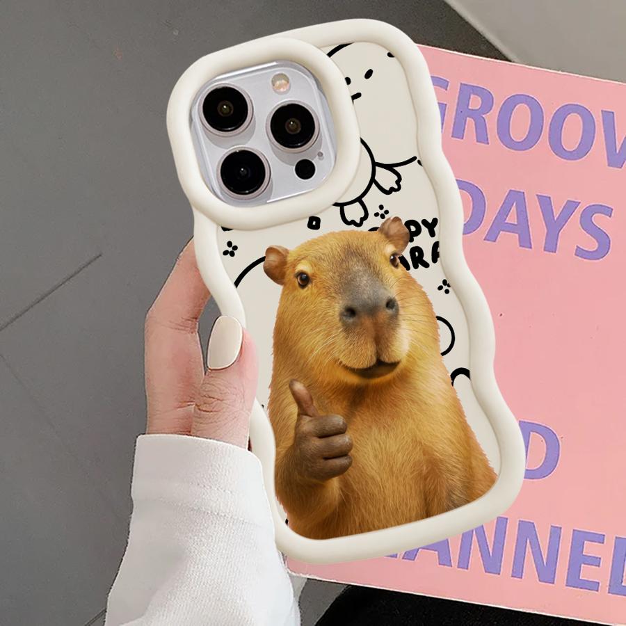 

Soft Phone Cover Case for iPhone 13 15 Plus 11 8 14 17 Air 16 Pro Max 12 XR Capybara Cute Fashion iPhone 11 Pro