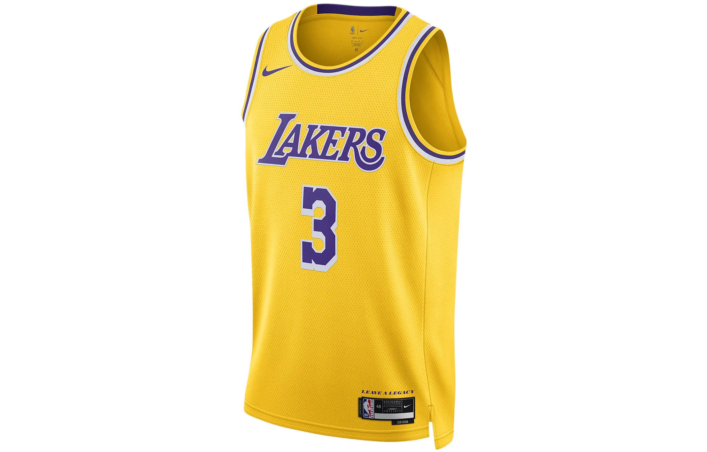 Мужская майка Nike Los Angeles Lakers Icon Edition 2022/23 Nike Dri-FIT NBA Swingman DN2009-729 M