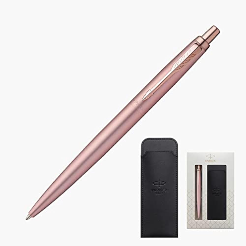 PARKER Parker Ballpoint Pen Jotter XL Pink Gold PGT Medium Oil-based Pen with Sheath Gift Box Set...