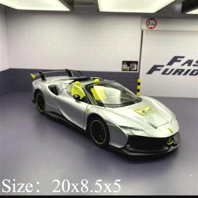 1:24 Scale SF90XX Limited Edition Boutique Sports Car Model Racing Children's Boy Collection Toy Desktop Car Decoration Gift