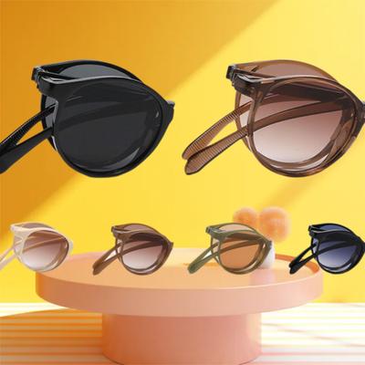Modne Składane Ultralekkie Okulary Przeciwsłoneczne UV385 Damskie Rowerowe Motocyklowe Męskie Outdoor Sportowe Przenośne Składane Okulary