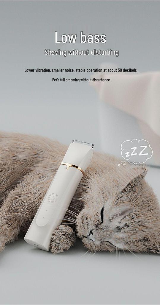 Silent Electric Pet Hair Trimmer for Paws and Pads