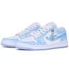 Jordan Air Jordan 1 Abrasion Resistant Breathable Low Top Vintage Basketball Shoes Unisex White Blue DC0774-105(Team1083-)