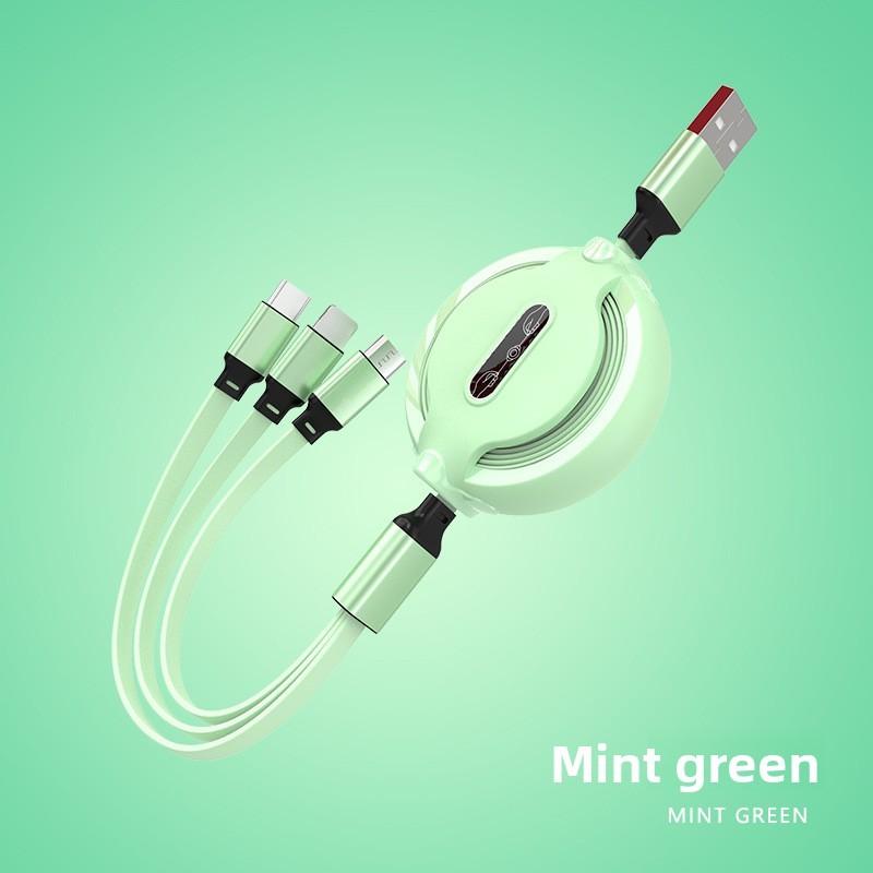 Versatile 3 In 1 Cable Mini Usb Cable Micro Quick Charge Apple Supplies Android