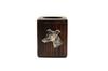 Whippet, English Greyhound - Wooden Candlestick With a Dog, Unique Souvenir After Losing a Dog, Handmade by the Art-Dog Brand
