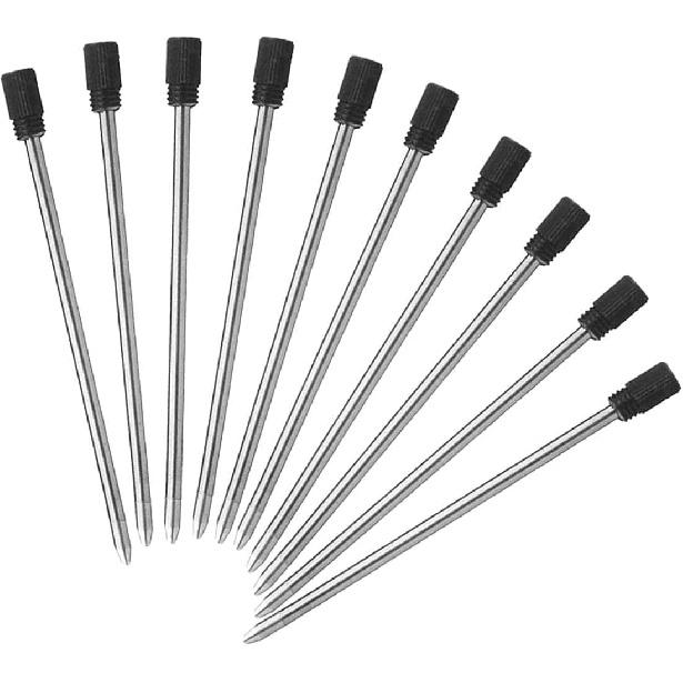 2.75'' Ballpoint Pen Refills, Black, Medium Point, 10 Pack