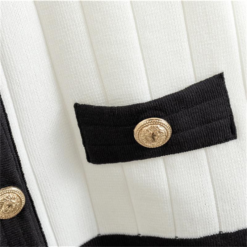 Women's Autumn and Winter High-end Dress Set Half Skirt Knitted Cardigan Two-piece Dress Set