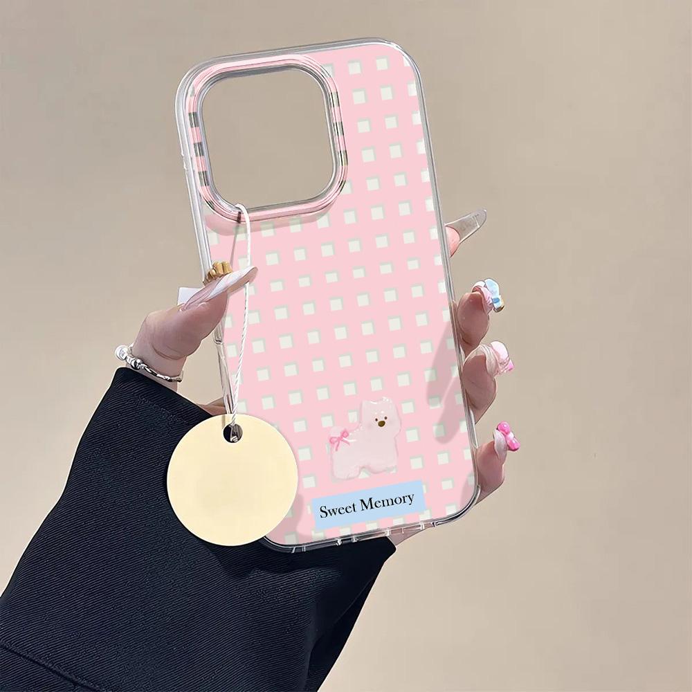 Painted Phone Case for iPhone 12 13 15 16 iPhone 16 12 13 14 15 Pro  14 15 16 Pro Max Coverage Shockproof Anti-Fingerprint Fresh Style Protective Case