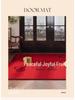 Red Coil Entrance Floor Mat - Cuttable, Dirt-Resistant Carpet for Hallways and Celebrations