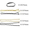 400-Piece Hair Accessory Set: Bobby Pins, U-Shaped Pins, Hair Ties, and Minimalist Metal Clips for Updos.