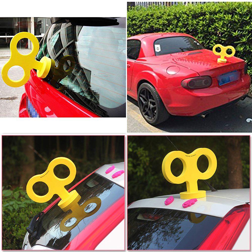 Funny 3D Wind Up Key Sticker for Car Roof Decoration Waterproof Cute Clockwork Decor For Motorcycle Electric Motorbike Small Car