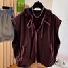 Hooded Sleeveless Vest Lightweight and Versatile for Spring and Summer Loose Casual Quick-dry Sun Protection