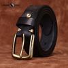 Personalized Carved Design Thickened Retro Genuine Leather Belt Men's First Layer Cowhide Casual Belt