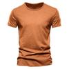 Summer Men's Solid Bamboo Cotton V-Neck T-Shirt - Hot Selling European & American Style