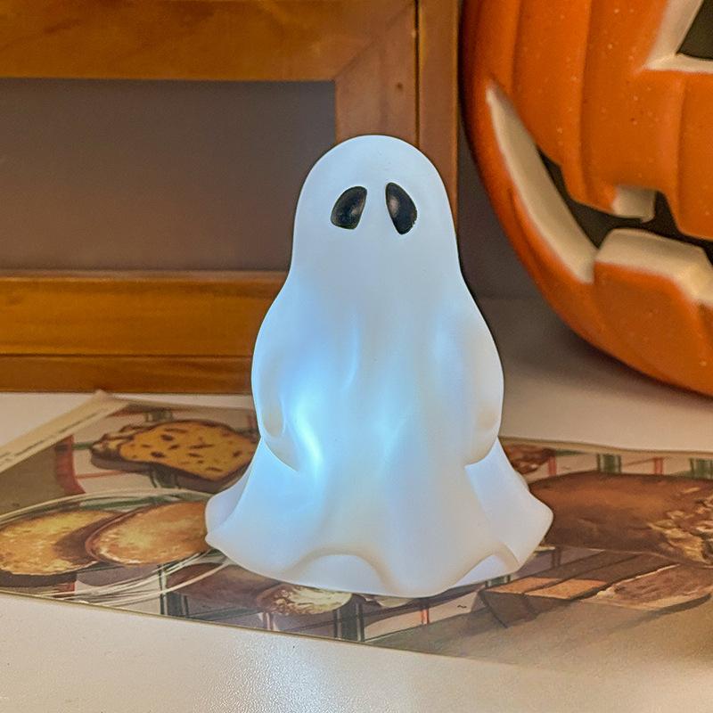 

Милые и Забавные Ночники Декоративные Реквизиты на Хэллоуин Настольные Украшения White light small