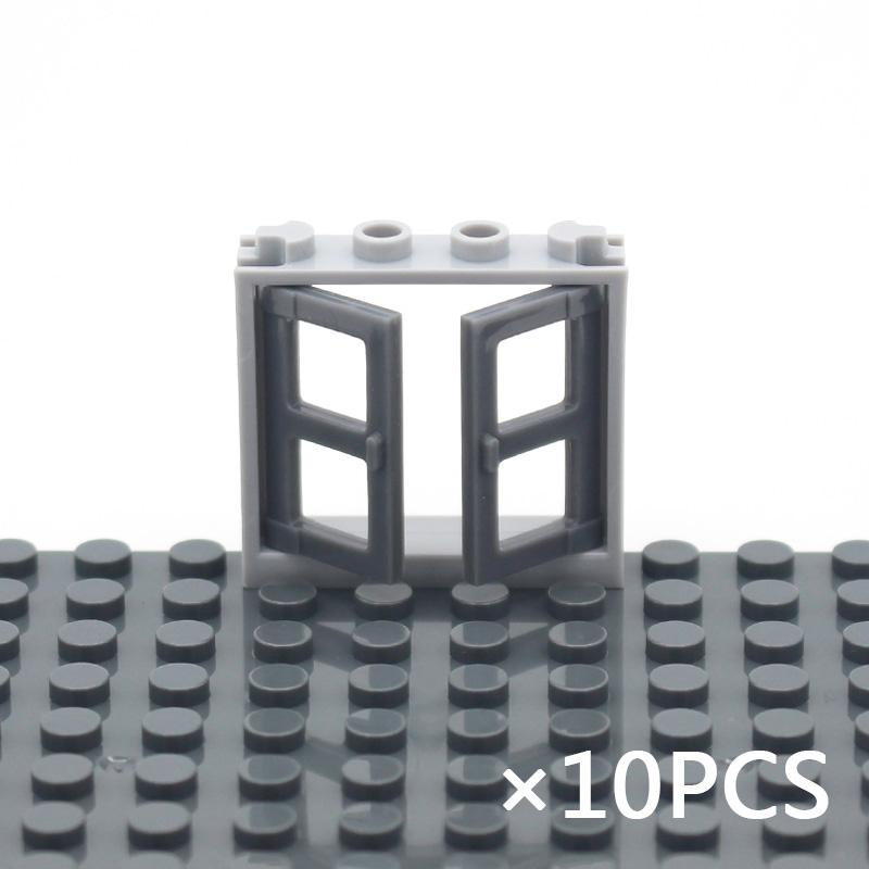 

MOC Кирпичи Ландшафтная Архитектура Двери и Окна DIY Интеллектуальный Блок Работает с featuring Все s Собираемые Частицы