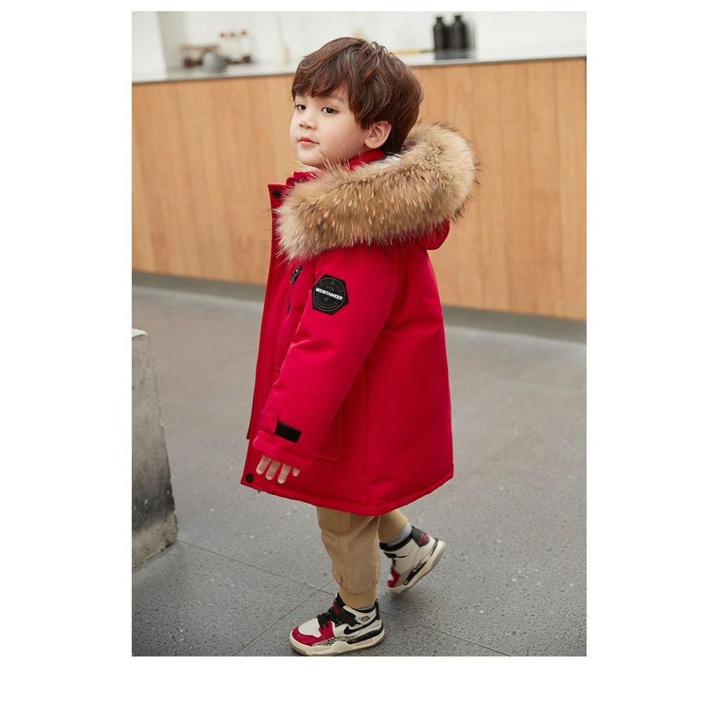 Children's Clothing, Boys' Cotton Jacket, Down Cotton Winter Clothing, Middle-aged and Older Children's Cotton Jacket, Thick and Warm Cotton Jacket