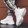 Men's Shoes Spring Solid Color Breathable Sports Casual Shoes Versatile Heightening Platform Dad Shoes New Small
