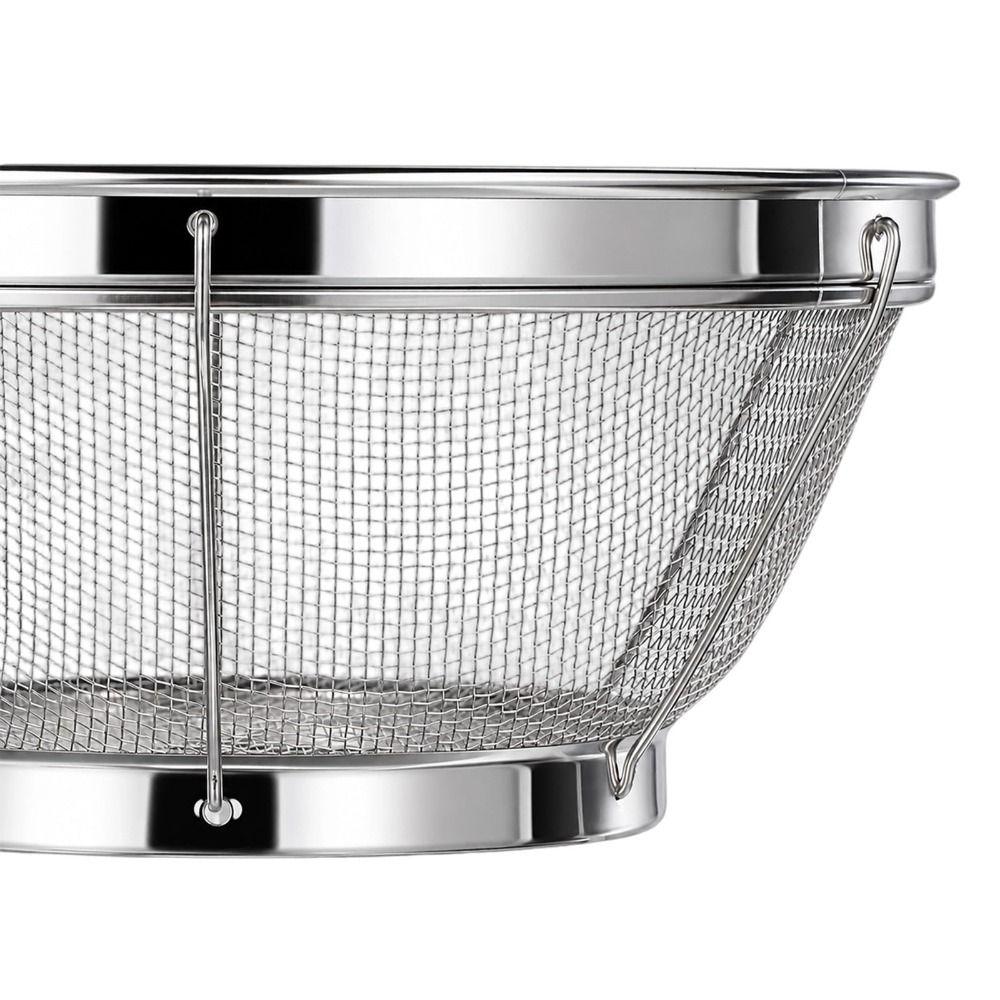 Stainless Steel Rice Strainer Versatile Use Fine Mesh Strainer Food Colander  Kitchen Supplies