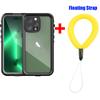 IP68 Waterproof For IPhone 16 15 14 13 12 11 Pro Max XS Max XR SE 78 Case RedPepper Cover Diving Underwater Swim Outdoor Sports