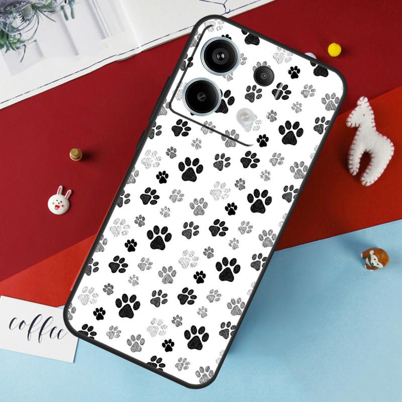 Cat Dog Paws Case For Xiaomi Redmi Note 14 Pro 13 12 11 10 15 Pro Plus Redmi 15 14C 10C 12C 13C 15C Cover