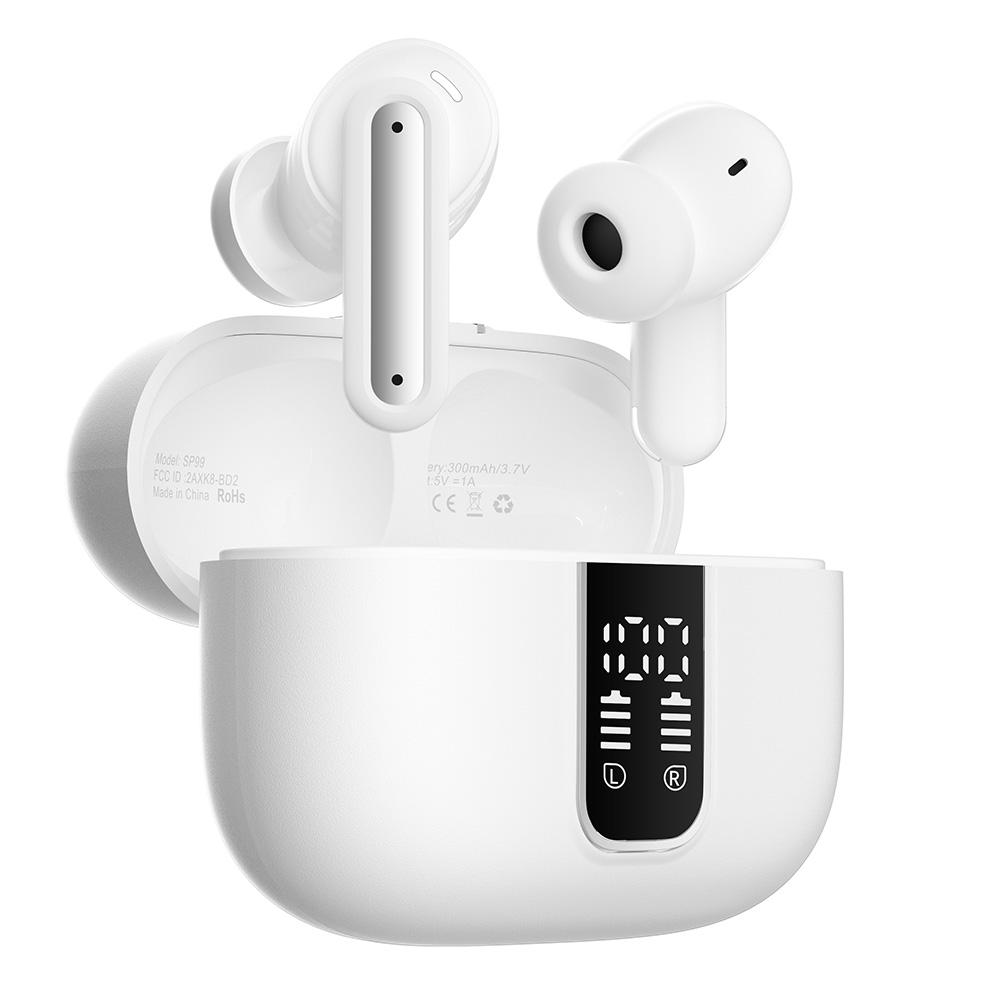 SP99 Wireless Headset With Digital Display Bluetooth-compatible Earbuds ANC ENC Noise Cancelling