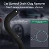 300CM Car Sunroof Tool Drain Cleaning Flexible Long Car Nylon Brush Windshield Wiper
