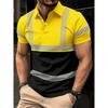 Hoge Kwaliteit Heren Casual Zomer 3D Geprint Kortmouwig Poloshirt Casual Lichtgewicht Ademend Sneldrogend Vispak