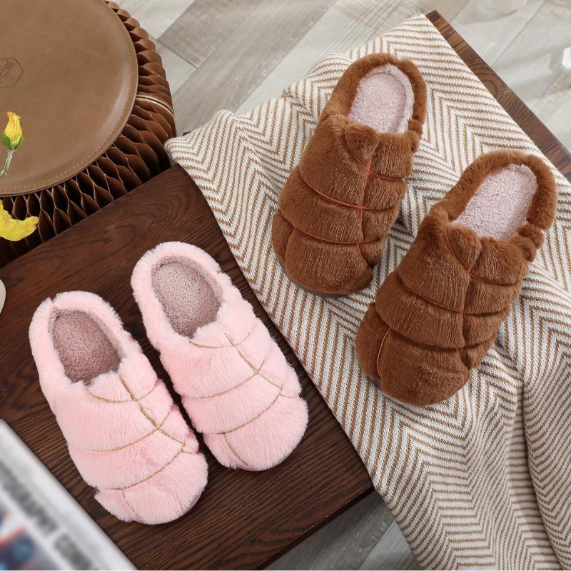 2025 New Christmas Cotton Slippers for Men and Women, Warm and Fashionable Indoor Plush Cotton Slippers for Winter, Couple Style