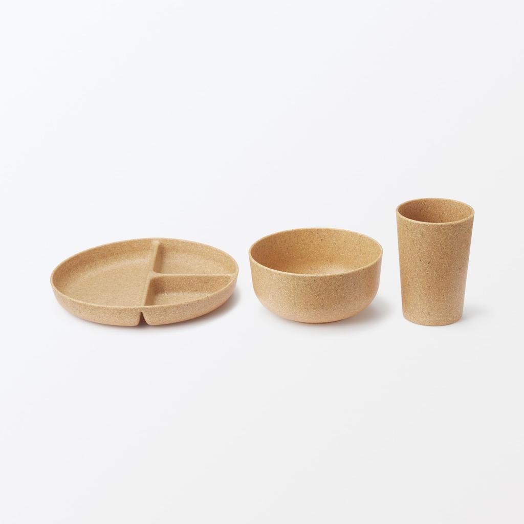 MUJI Bowls Made from Palm Set of 76014195 Microwave-Safe Offcuts, 2,