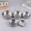 Anti-Spill Pet Feeding Bowls - Durable Stainless Steel with Hooks for Crates & Cages