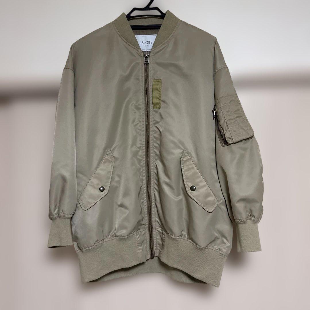 SLOBE IENA Nylon Twill MA-1 Beige
