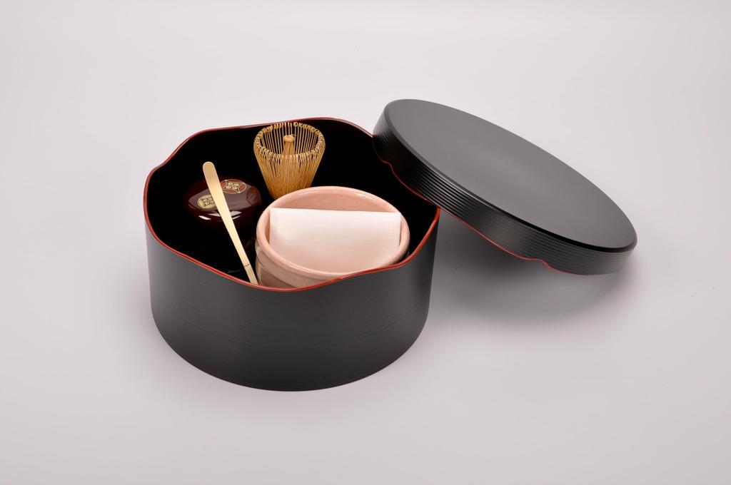 Sakai Sangyo Mini Tea Ceremony Set Tea and Easy to Perfect for and Tea (with Cloth) - Portable, Compact, Carry, Beginners, Practice, Hobbies,