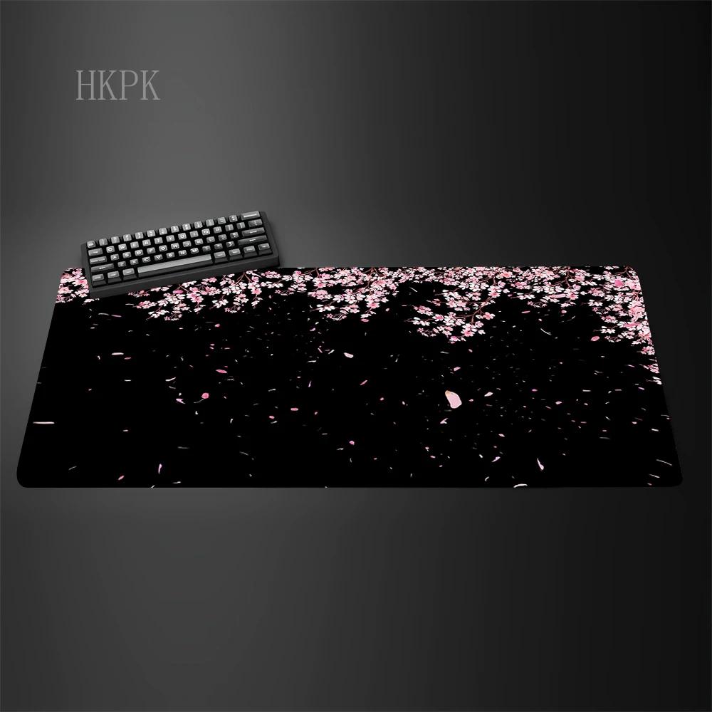 Pink Sakura Mouse Pad XXL Pc Gaming Office Mats Japanese Style Large Bonslip Base Desk Mat Art Rugs Laptop Gamer Table Cushi
