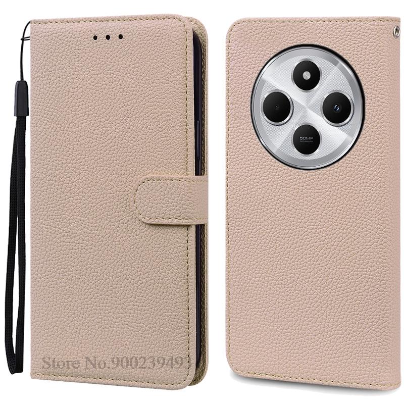 For Poco C75 Case Luxury Leather Flip Wallet Case For Poco C75 Case Xiaomi Poco C75 C 75 Case Silicone Book Cover Coque Fundas
